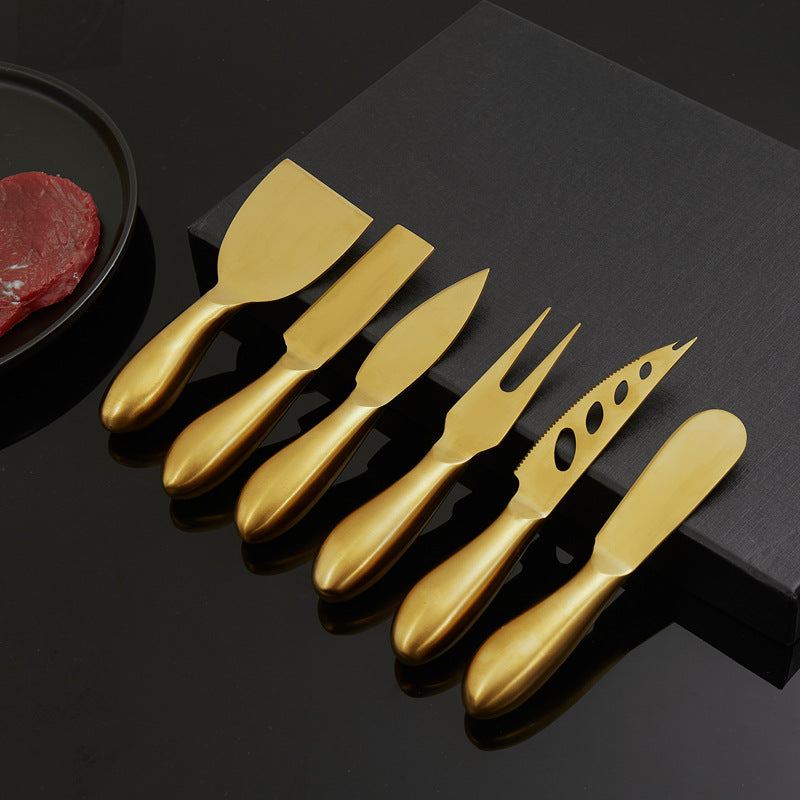VeneziaCraft | Elegant Practical Stainless Steel Cheese Knife Set 3