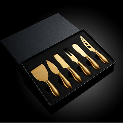 VeneziaCraft | Elegant Practical Stainless Steel Cheese Knife Set 8