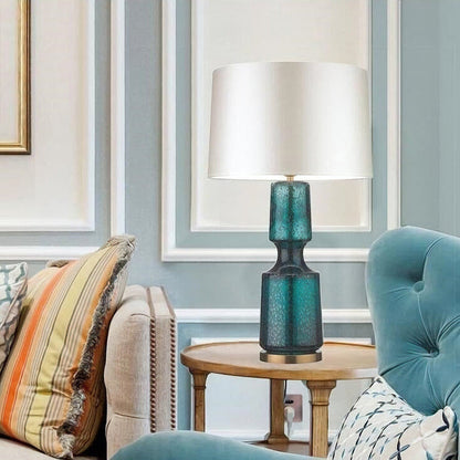 LuxAura – Elegante Lampada da Tavolo in Metallo e Vetro