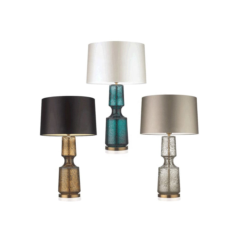 LuxAura – Elegante Lampada da Tavolo in Metallo e Vetro