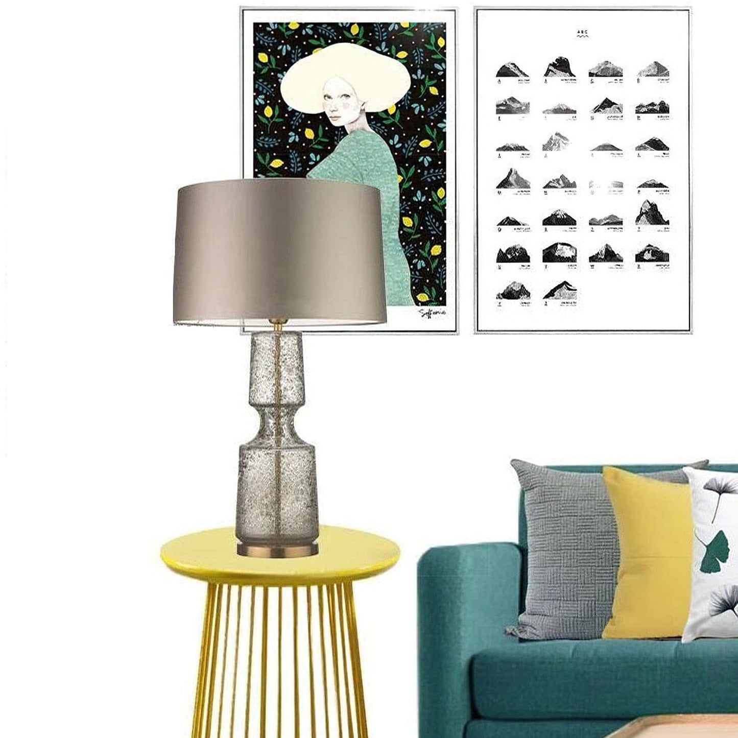 LuxAura – Elegante Lampada da Tavolo in Metallo e Vetro