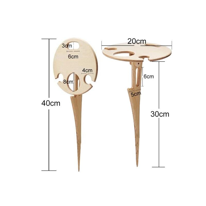 VinoTable | Elegant Portable Folding Outdoor Wine Table 0