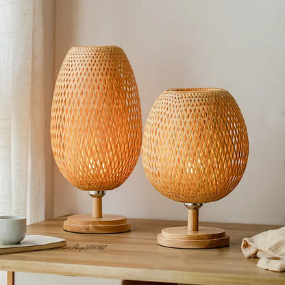 TerraBeam - Retro Bamboo Table Lamp