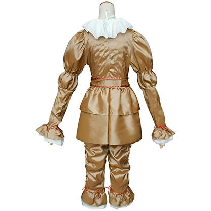 Vintage Long Sleeve Halloween Clown Costume | Ruffle Detail 3