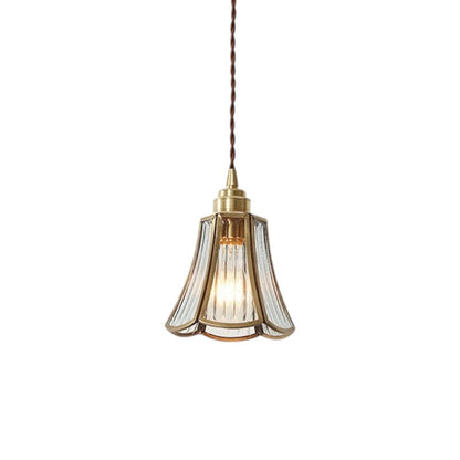Vintage glass pendant lamp 6
