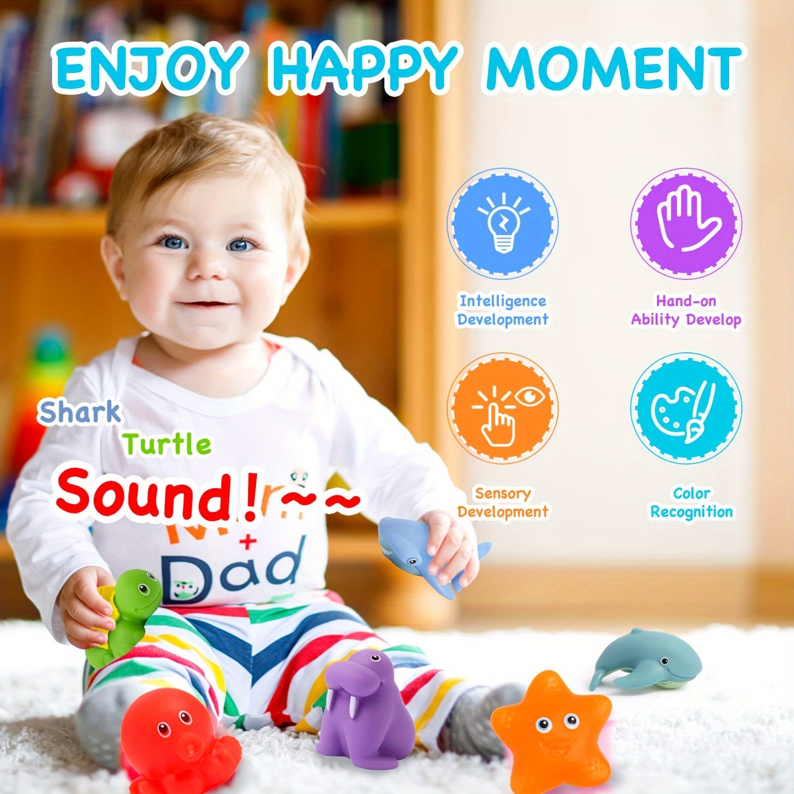 Vivolux | Bath Toy Set Soft Floating Animal Figures 4