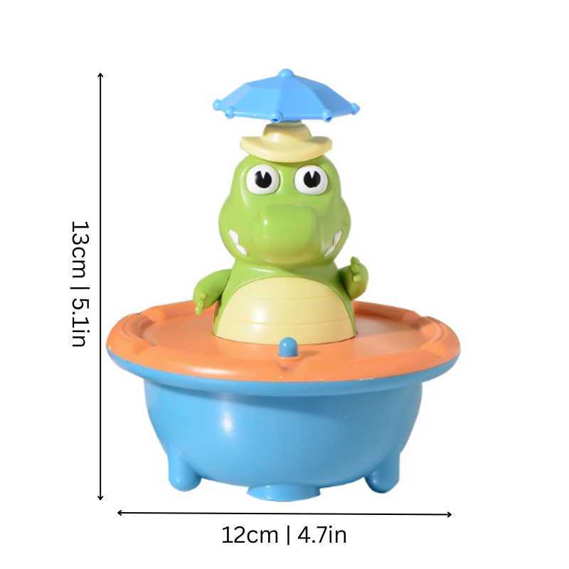 Vivolux | Bath Toy Sprayer Light-Up Floating Crocodile 2