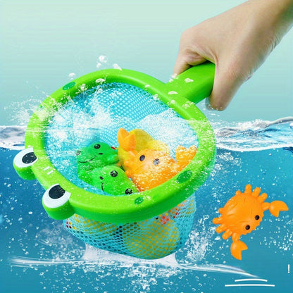 Vivolux | Bathtub Toy Fishing Net Set for Toddlers 3