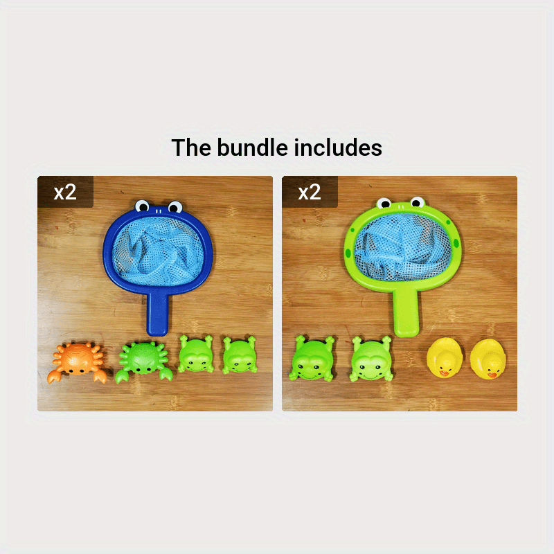 Vivolux | Bathtub Toy Fishing Net Set for Toddlers 5