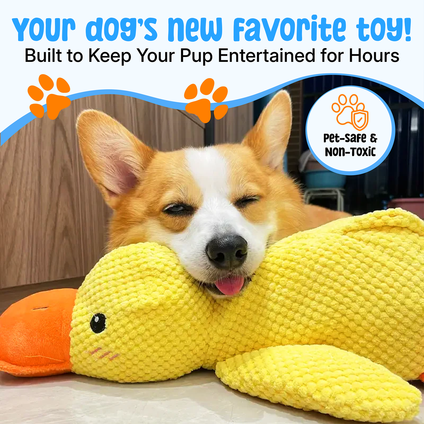 Vivolux | Dog Toy Soft Plush Duck Chew Toy 4