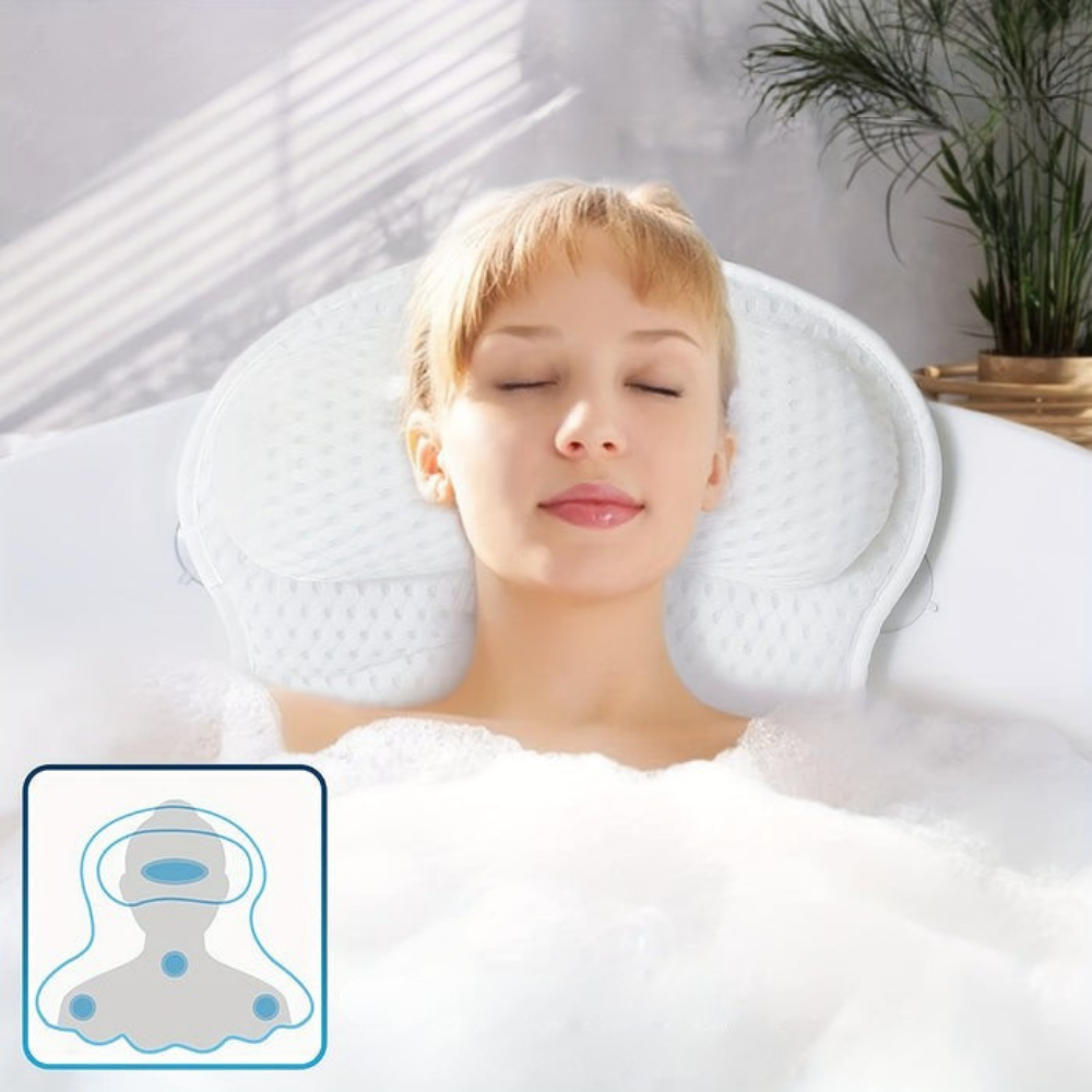 Vivolux | Ergonomic Mesh Bath Pillow Spa Pillow 1