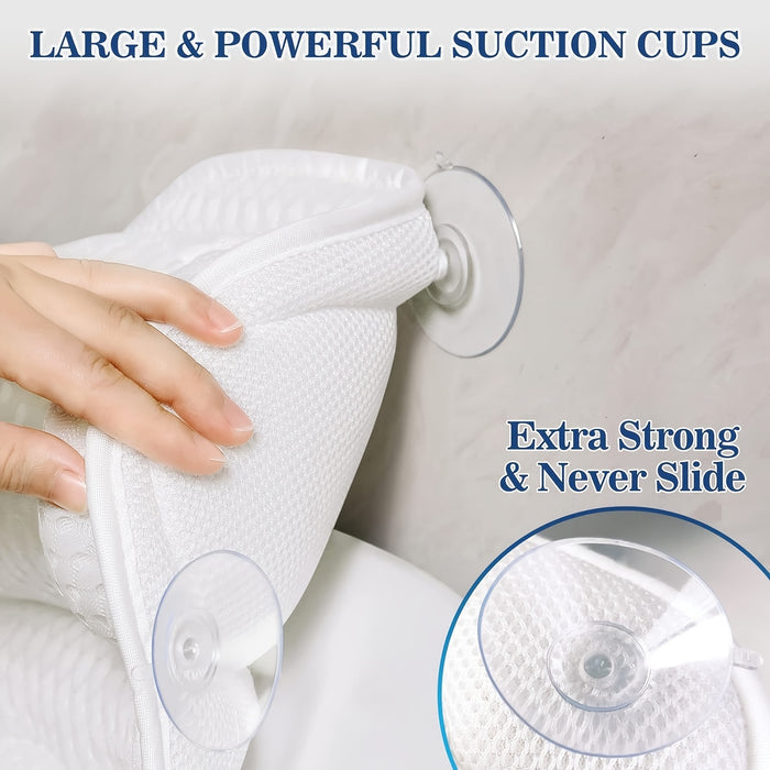 Vivolux | Ergonomic Mesh Bath Pillow Spa Pillow 6
