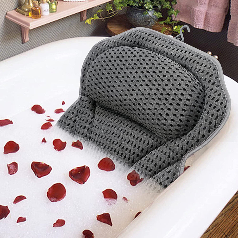 Vivolux | Ergonomic Mesh Bath Pillow Spa Pillow 9