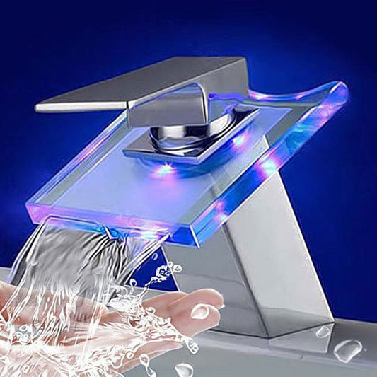 Vivolux | Modern Stylish Copper Basin Mixer with LED Lighting 0