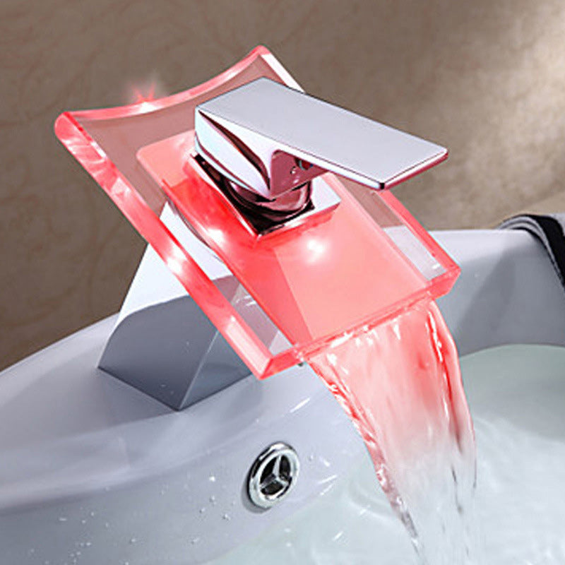 Vivolux | Modern Stylish Copper Basin Mixer with LED Lighting 3