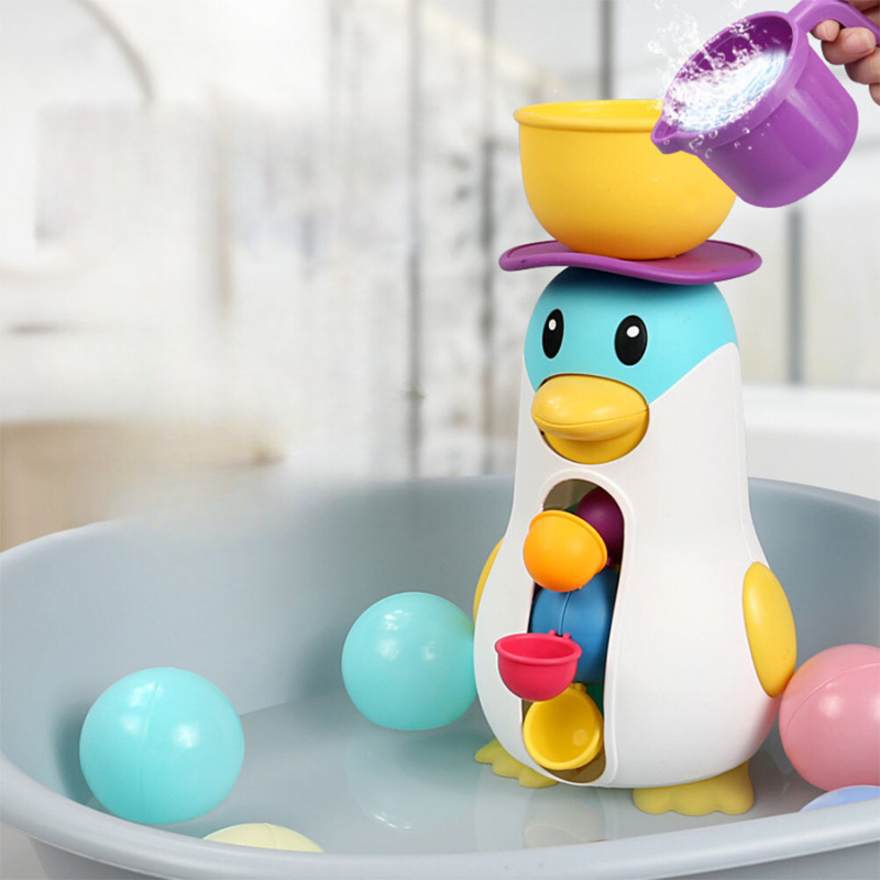 Vivolux | Penguin Waterfall Bath Toy Activity Station 1