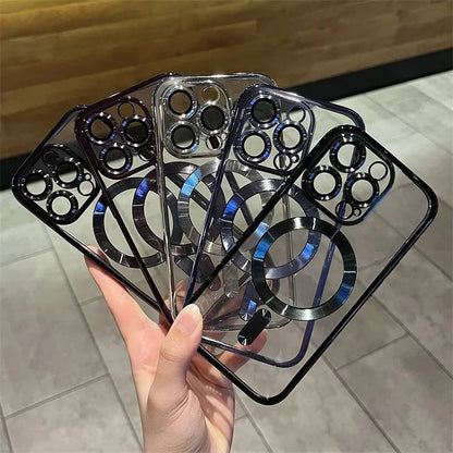 Vivolux | Plating Clear Soft Magnetic Case für iPhone 3