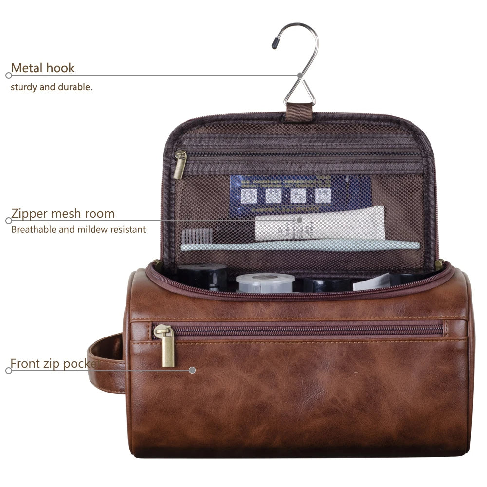 Vivolux | Premium Leather Toiletry Bag for Travelers 3