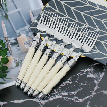 Vivolux | Stainless Steel Cutlery Set with Ivory Handle Design 1