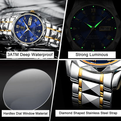 Vivolux | Waterproof luxury men's wristwatch from a top brand with luminous function 5