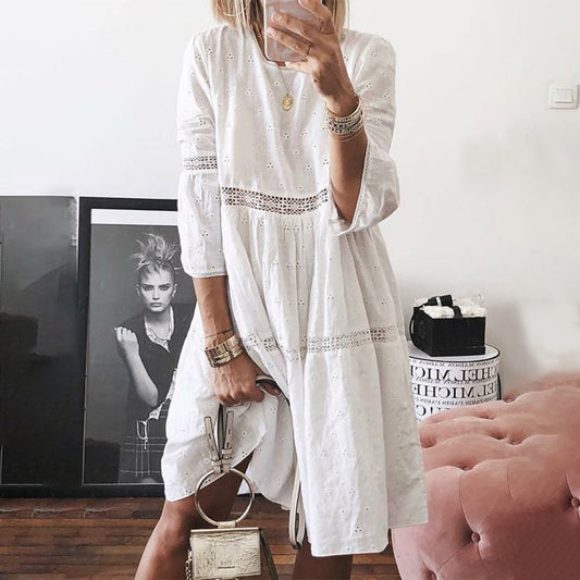 Adaline - Elegant Lace Summer Dress for Women, Comfortable Casual Maxi Style-1