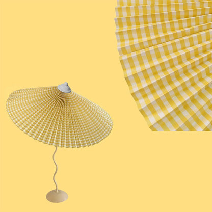 LuxePleat - Elegant Table Lamp with a Textured Pleated Shade