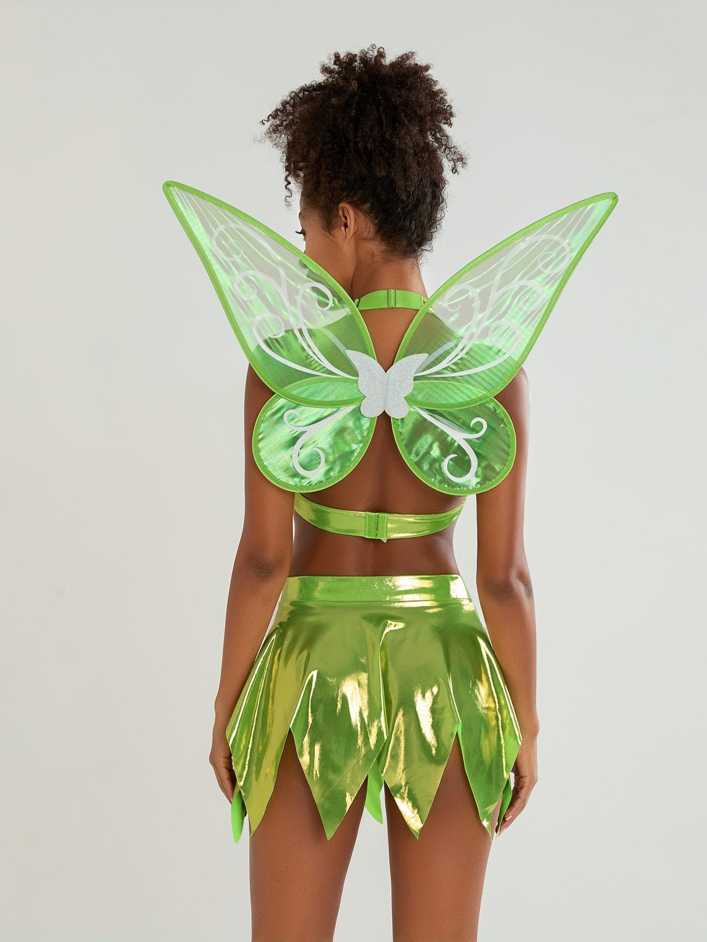 Women   Two Piece Fairy Halloween Costume Set | Halter Mini 4