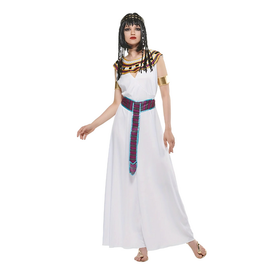 Women’s Cleopatra Halloween Costume Dress | Royal Sleeveless Maxi 0
