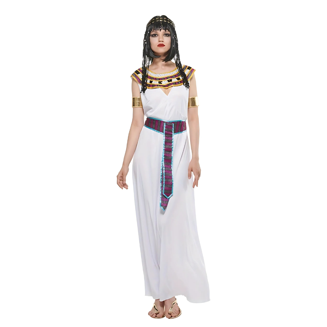 Women’s Cleopatra Halloween Costume Dress | Royal Sleeveless Maxi 1