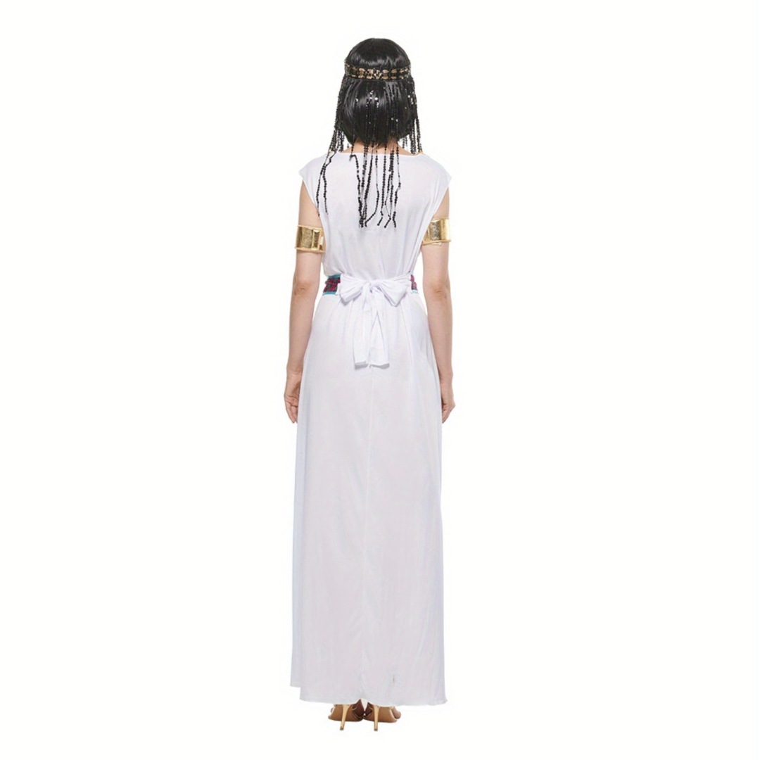 Women’s Cleopatra Halloween Costume Dress | Royal Sleeveless Maxi 2