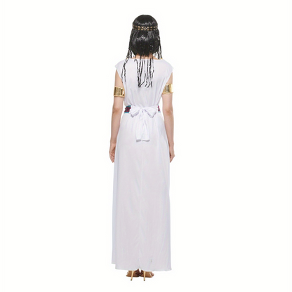 Women’s Cleopatra Halloween Costume Dress | Royal Sleeveless Maxi 2