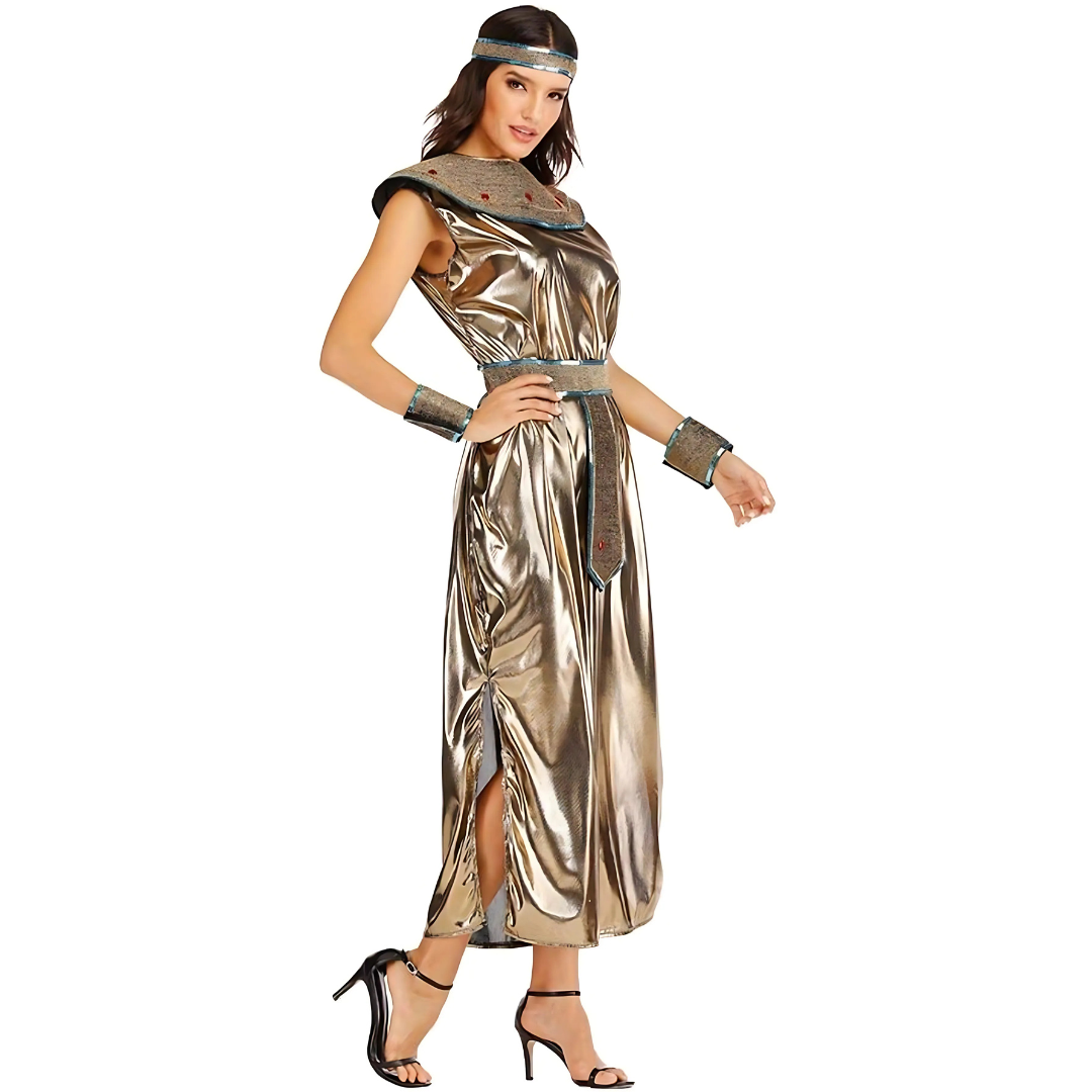 Women’s Elegant Cleopatra Halloween Costume Dress | Maxi 1