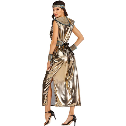 Women’s Elegant Cleopatra Halloween Costume Dress | Maxi 2
