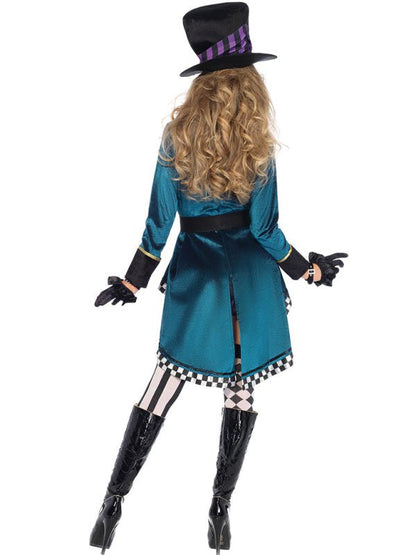 Women's Fantasy Mad Hatter Halloween Costume Dress | Mini 1