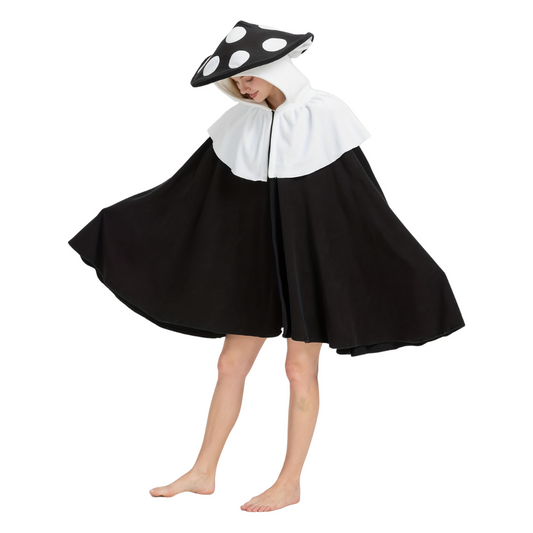 Women’s Fantasy Oversized Mushroom Halloween Costume Cape | Hooded Cloak 0