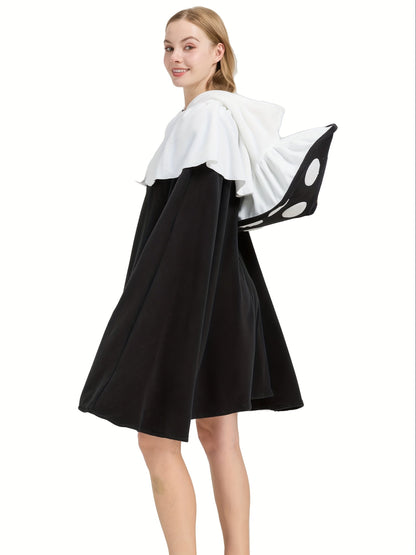 Women’s Fantasy Oversized Mushroom Halloween Costume Cape | Hooded Cloak 2