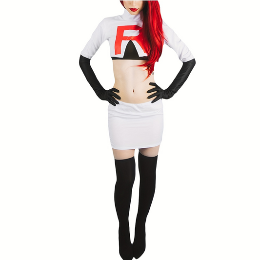 Women’s Long Sleeve Halloween Anime Costume Set | Mini 0