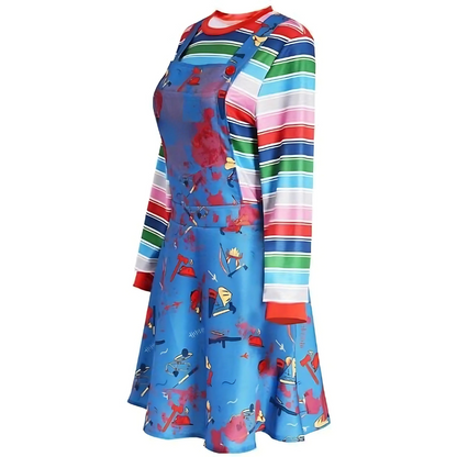 Women’s Scary Long Sleeve Halloween Costume Dress | Mini 1