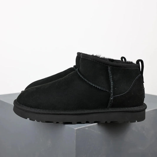 Women's Winter Ankle Boots with Fur Lining – Stylish Black Platform Booties 21