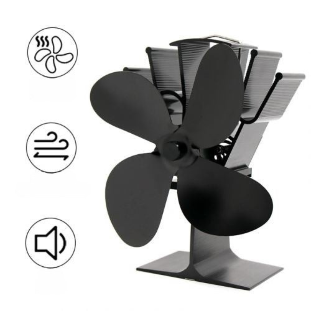 Wood Stove Heat Powered Aluminum Fan 1