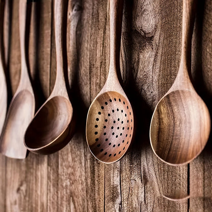 Wooden Cooking Utensils Set for Non-Stick Pans 3