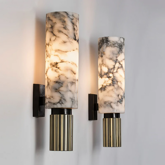 LuxeLume – Refined Marble Wall Lamp