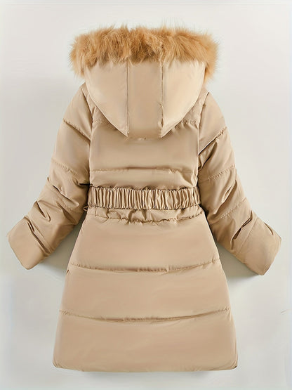 SnowFlurry | Cozy Winter Coat with Hood for Girls