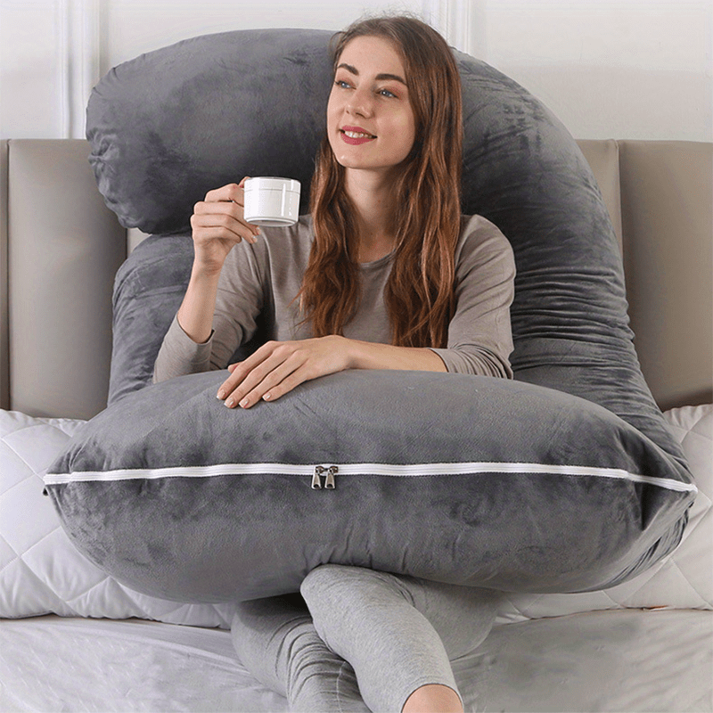 MaternityEase - Almohada en forma de J para mamás embarazadas
