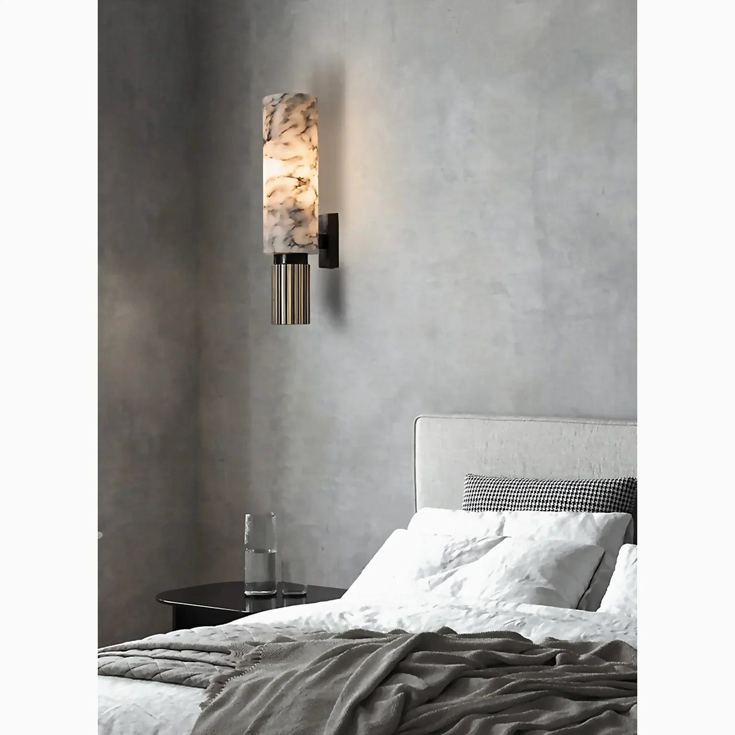 LuxeLume – Refined Marble Wall Lamp