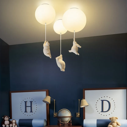BearHaven - Cozy Children's Ceiling Lamp