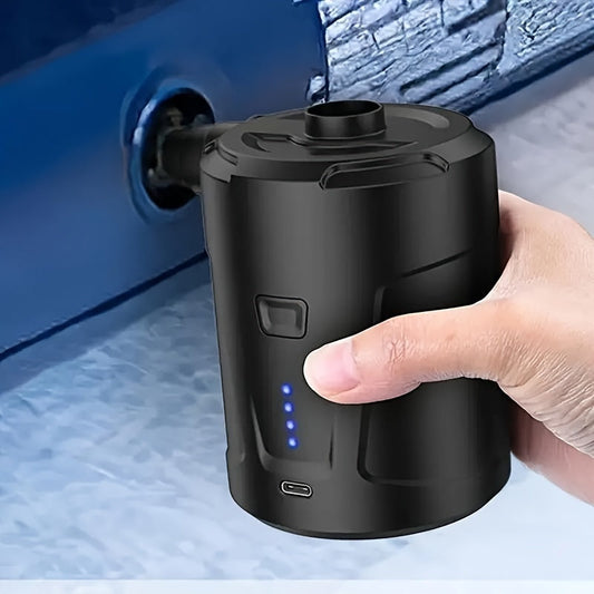 Rechargeable Wireless Mini Electric Air Pump - Lightweight USB Pump for Outdoor Use, Inflates Air Beds and More-1