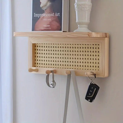 HookShelf - Étagère en bois avec crochets