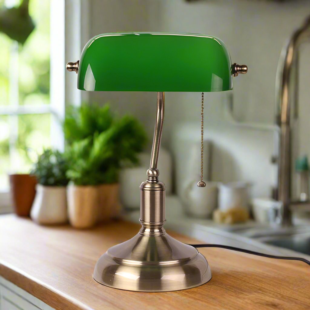 GlassOpulence - Stylish European Table Lamp