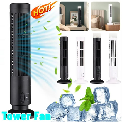 Turmventilator ohne Flügel für den Schreibtisch, tragbarer elektrischer Ventilator